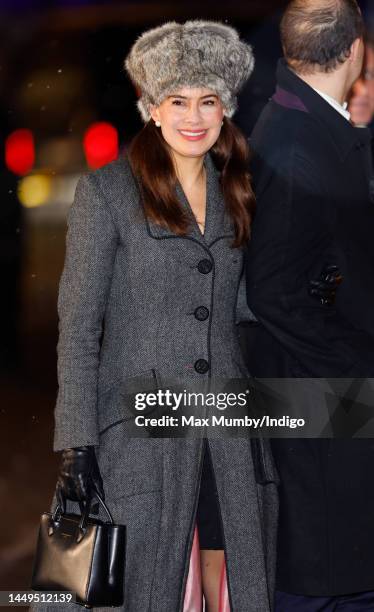 Sophie Winkleman, Lady Frederick Windsor attends the 'Together at Christmas' Carol Service at Westminster Abbey on December 15, 2022 in London,...