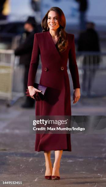 Catherine, Princess of Wales attends the 'Together at Christmas' Carol Service at Westminster Abbey on December 15, 2022 in London, England....