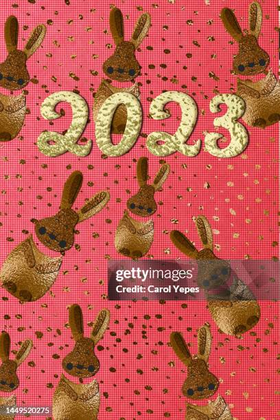 rabbit chinese new year - chinese language fotografías e imágenes de stock