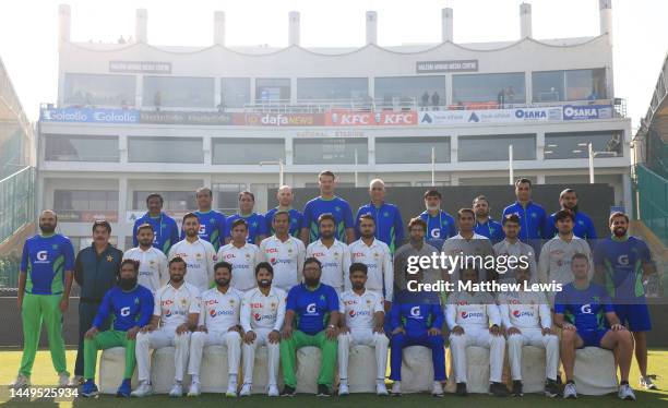 Pakistan Cricket team pictured during a Net Session ahead of the Third Test match between England and Pakistan at Karachi National Stadium on...