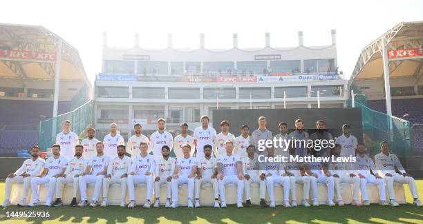 The England and Pakistan cricket teams pictured together during a Net Session ahead of the Third Test match between England and Pakistan at Karachi...