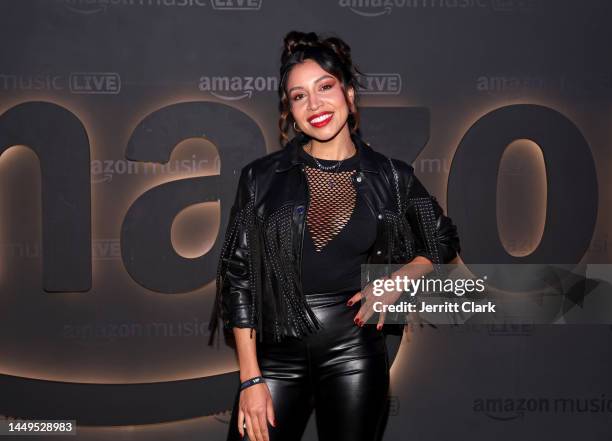 Evelyn Gonzalez attends the Amazon Music Live Concert Series on December 15, 2022 in Los Angeles, California.