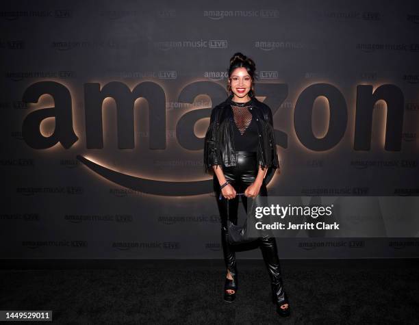 Evelyn Gonzalez attends the Amazon Music Live Concert Series on December 15, 2022 in Los Angeles, California.