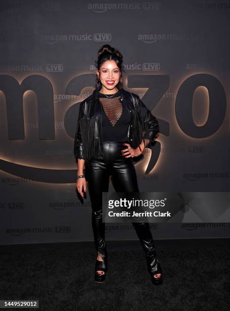 Evelyn Gonzalez attends the Amazon Music Live Concert Series on December 15, 2022 in Los Angeles, California.