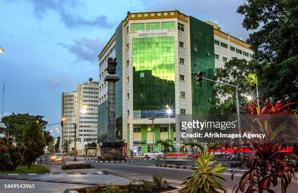View of downtown Brazzaville at dusk, February 17, 2018. View of downtown Brazzaville at dusk, February 17, 2018.