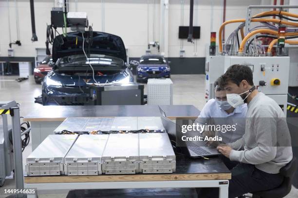 Spain, Catalonia, Martorell: SEAT S.A. Test Center Energy , battery research and development centre for electric and plug-in hybrid cars .