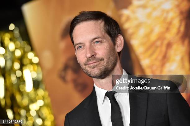 Tobey Maguire attends the "Babylon" Global Premiere Screening at Academy Museum of Motion Pictures on December 15, 2022 in Los Angeles, California.