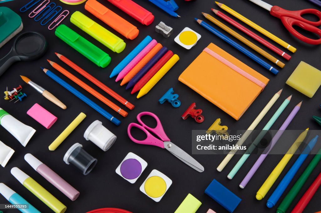 School Supplies Background