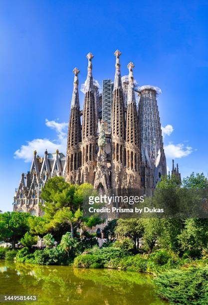 Spain, Barcelona city, Sagrada Familia temple.