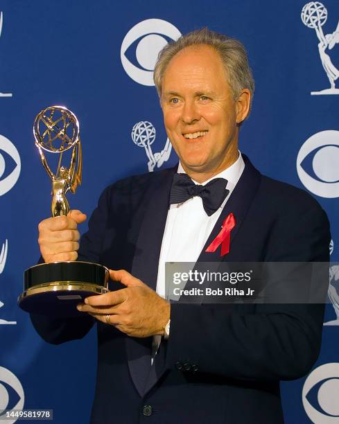 Emmy Winner John Lithgow backstage at the Emmy Awards Show, September 14,1997 in Pasadena, California.