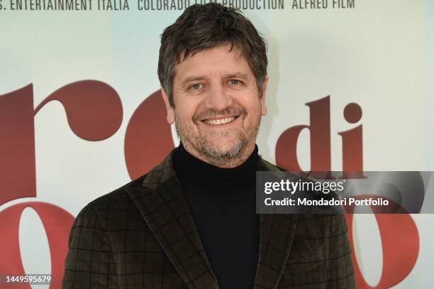 Italian actor Fabio De Luigi attends at the photocall for the presentation of the movie Tre di troppo. Rome , December 15th, 2022