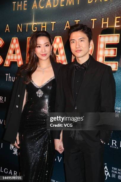 Model Irene Wang Yuen Yuen and Karson Choi, Chairman of Unique Timepieces Watches Group, attend the annual Academy Ball, a charity event held to...