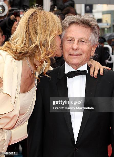 Roman Polanski and Nastassja Kinski attend the "Tess" Cannes Classics premiere at Palais des Festivals on May 21, 2012 in Cannes, France.