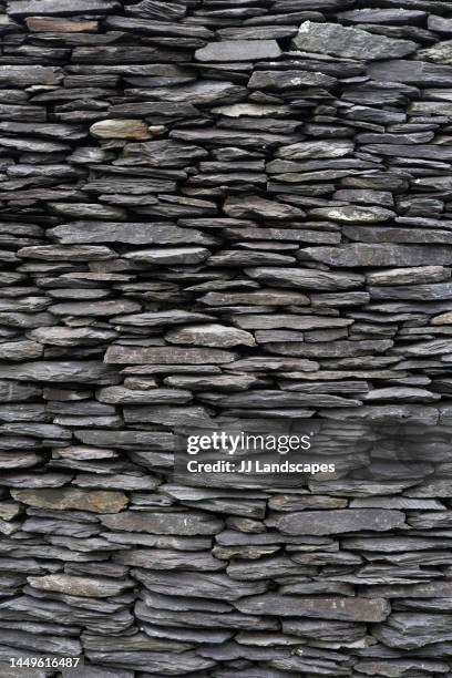 Stacked Slate Wall Photos and Premium High Res Pictures - Getty Images