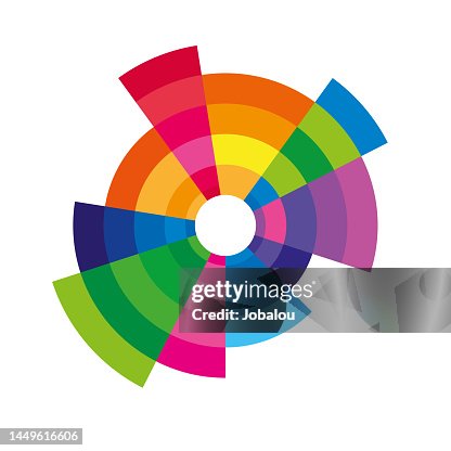 Colorful Geometric Concentric Design Element Colorful Geometric Concentric Design Element