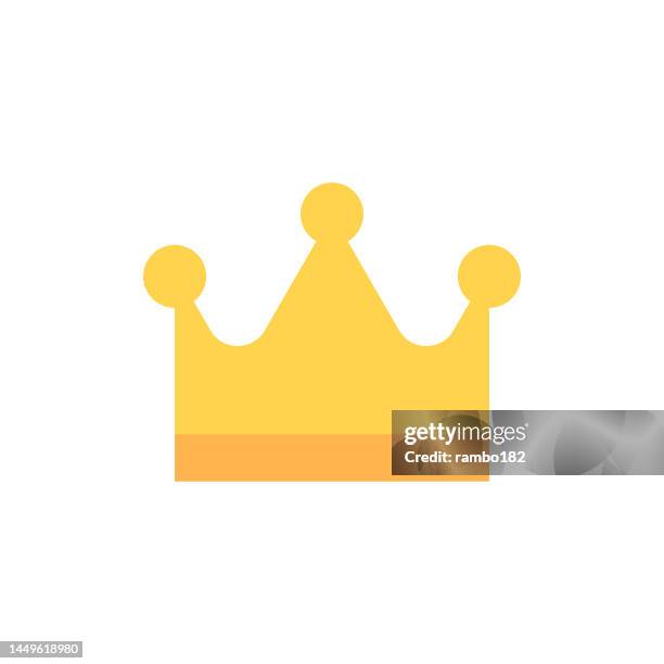 crown flat design style vector icon. pixel perfect. for mobile and web. - cut out clothing stock illustrations