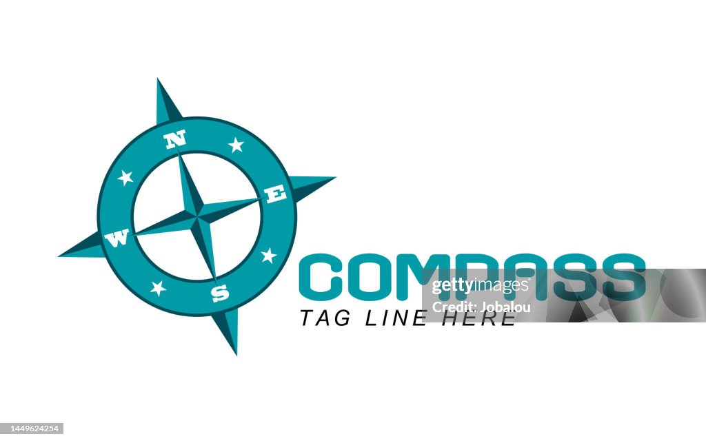 Compass Symbol Design Nautical Brand Concept