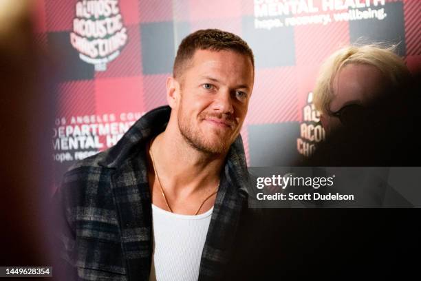 Musician Dan Reynolds of Imagine Dragons attends Audacy's "KROQ Almost Acoustic Christmas" at Kia Forum on December 10, 2022 in Inglewood, California.