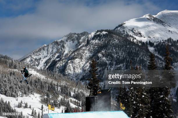 Hunter Henderson of Team United States competes during the Men's Freeski Big Air Finals on day three of the Toyota U.S. Grand Prix at Copper Mountain...