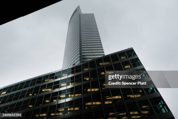 The Goldman Sachs headquarters building stands in Manhattan on December 16, 2022 in New York City. Goldman Sachs, the global investment bank, has...