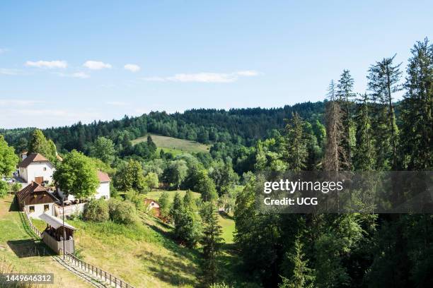 Slovenia. Ljubljana. View from Predjama castle.