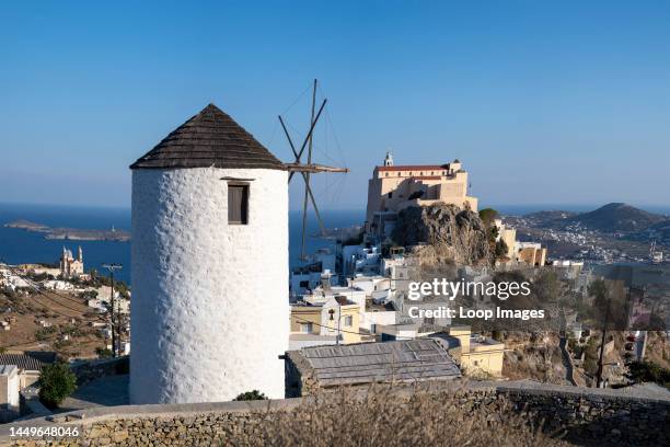 Ano Syros overlooking the harbour of Syros.