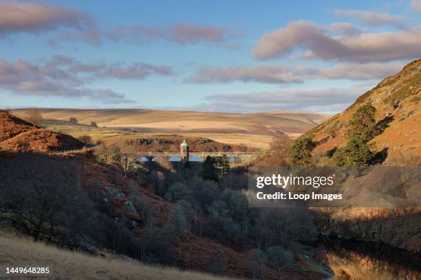 Craig Goch Dam in the Elan Valley in Wales.