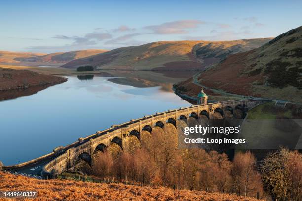 Craig Goch Dam and reservoir in the Elan Valley in Wales.