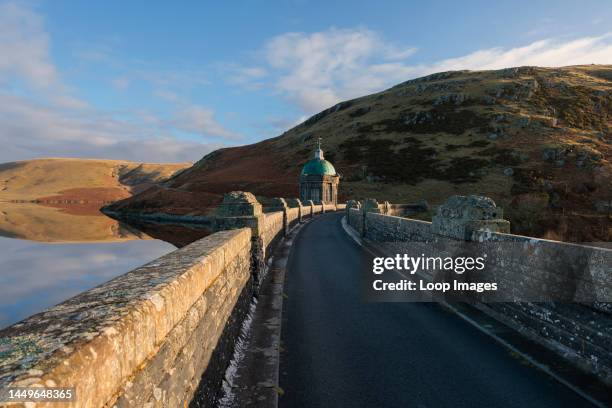 Craig Goch Dam in the Elan Valley in Wales.