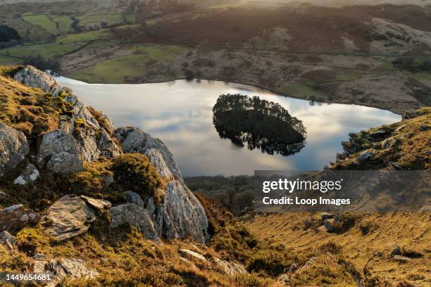 Penygarreg reservoir in the Elan Valley in Wales.