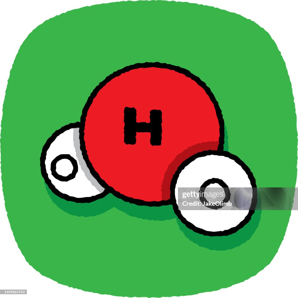 H2o2 Molecule Animation H2o Molecule Doodle 7 High-Res Vector Graphic - Getty Images