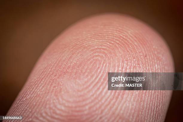 finger fingerprint - human finger print stock pictures, royalty-free photos & images