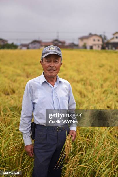 Munetsugu Tanaka, organic rice producer who's been farming rice for the past 50 years, 20 of which have been spent perfecting the 'Aigamo' rice-duck...