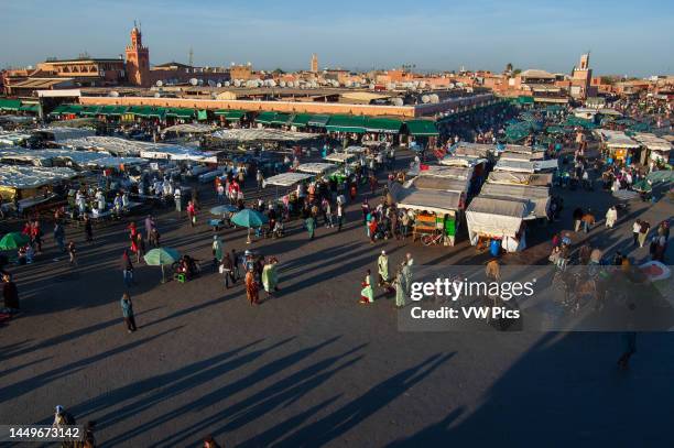 Djemaa el Fna Square in Marrakesh, Morocco.