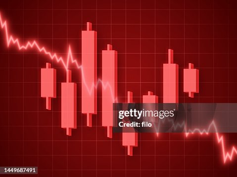 Stock Market Decrease Recession Data and Statistics Background Stock Market Decrease Recession Data and Statistics Background