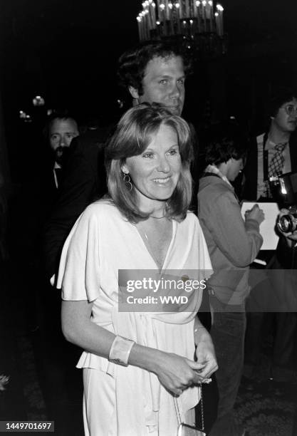 Jane Breckenridge and Michael Eisner attend an American Film Institute event at the Beverly Hilton Hotel in Beverly Hills, California, on March 2,...