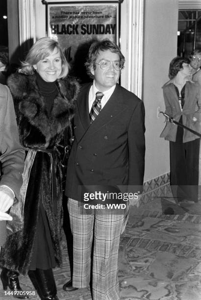 Asa Maynor and Allan Carr attend an event in Hollywood, California, on March 24, 1977.