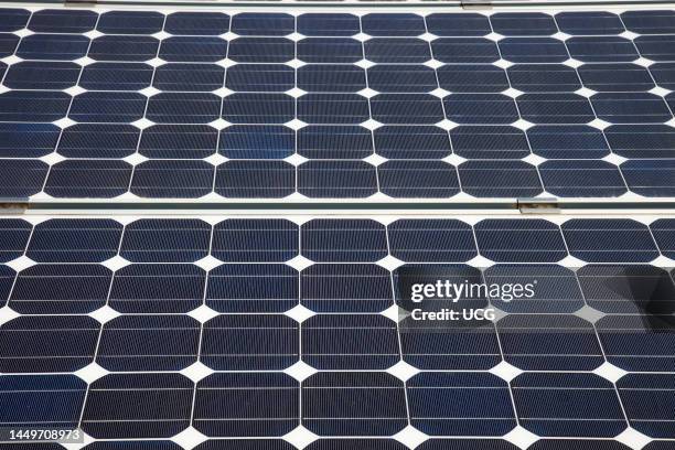 Solar Panels. Solar Power Plant. Area of Vulci. Province of Viterbo. Lazio. Italy. Europe Pannelli Solari. Centrale Elettrica A Pannelli Solari. Zona...