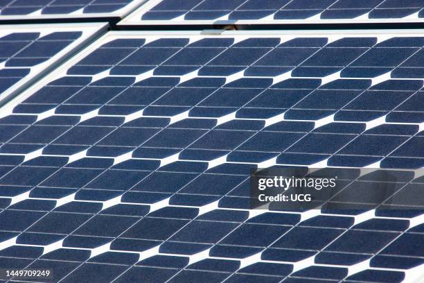 Solar Panels. Solar Power Plant. Area of Vulci. Province of Viterbo. Lazio. Italy. Europe Pannelli Solari. Centrale Elettrica A Pannelli Solari. Zona...