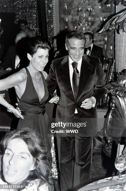 Tina Sinatra and Daniel Melnick attend a party, hosted by Columbia Pictures President David Begelman and his wife, Gladyce Begelman, at Tony...
