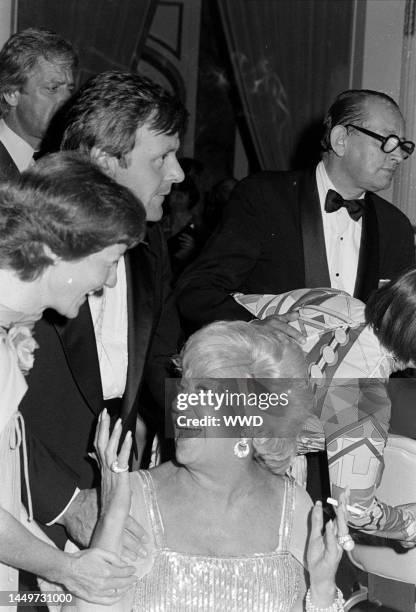 Jennifer Lynton , Anthony Hopkins , and Rosemary Levine attend a movie premiere, with an afterparty at the Plaza Hotel, in New York City on June 14,...