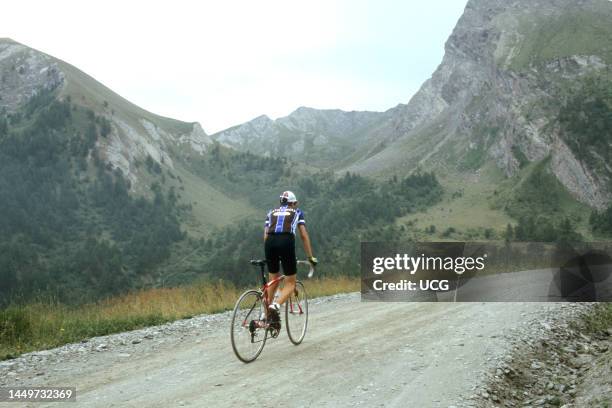 Ciclismo, Scalata Al Colle Delle Finestre, Provincia Di Torino.