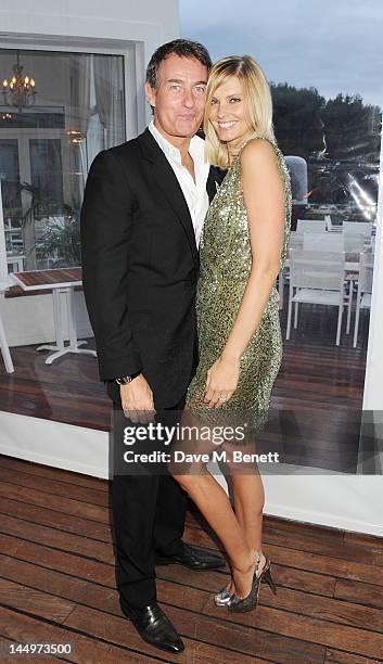 Tim Jefferies and Malin Jefferies attend the IWC and Finch's Quarterly Review Annual Filmmakers Dinner at Hotel Du Cap-Eden Roc on May 21, 2012 in...