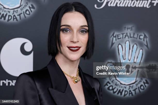 St. Vincent attends Metallica Presents: "The Helping Hands Concert" at Microsoft Theater on December 16, 2022 in Los Angeles, California.