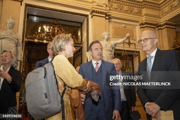 S Bart De Wever pictured during a bilateral exchange Hamburg-Flanders-Antwerp during the first day of a diplomatic mission of the Flemish government...