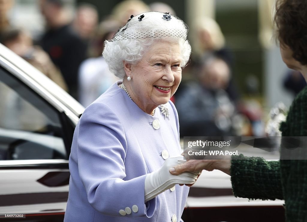 Queen Elizabeth II And The Duke Of Edinburgh Visit The Chelsea Flower Show