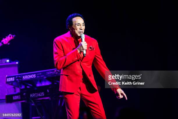 Smokey Robinson performs at Ryman Auditorium on December 16, 2022 in Nashville, Tennessee.