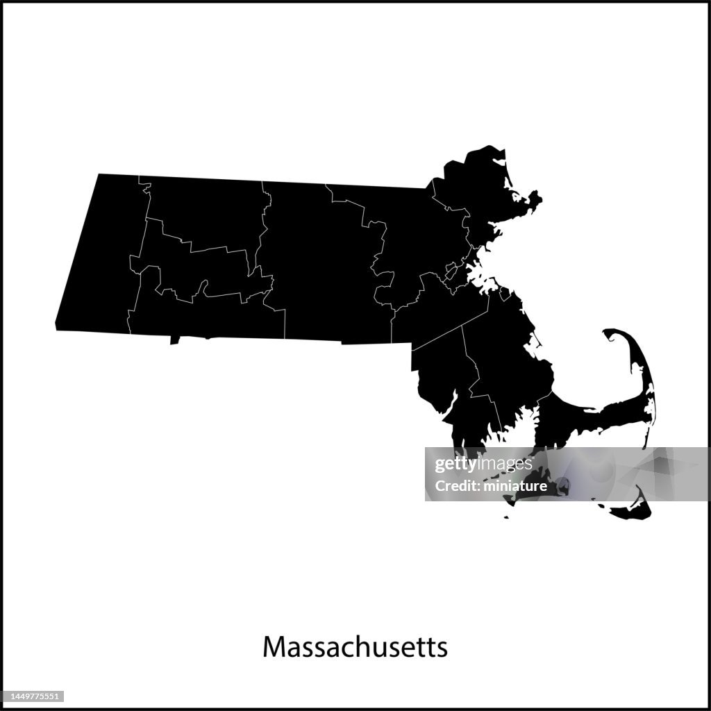 Massachusetts Map High-Res Vector Graphic - Getty Images Massachusetts Map High-Res Vector Graphic - Getty Images