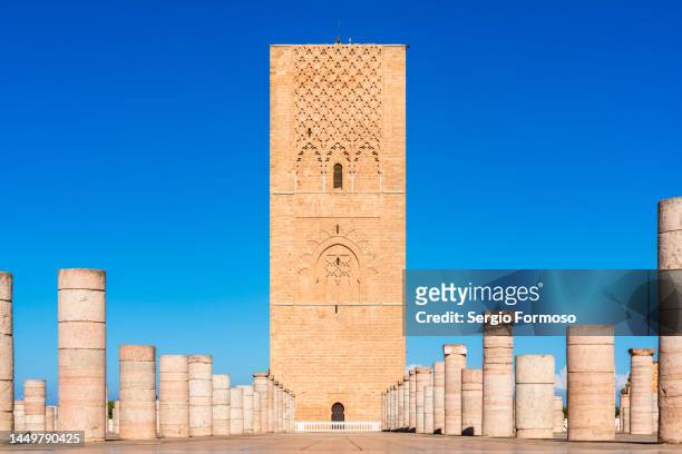 hassan tower, rabat, morocco - ラバト ストックフォトと画像