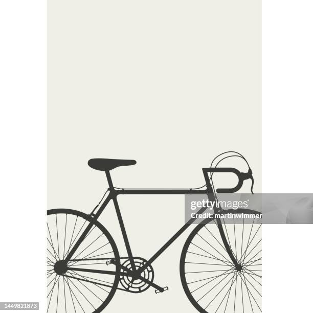 vector drawing of a racing bike - martinwimmer stock illustrations